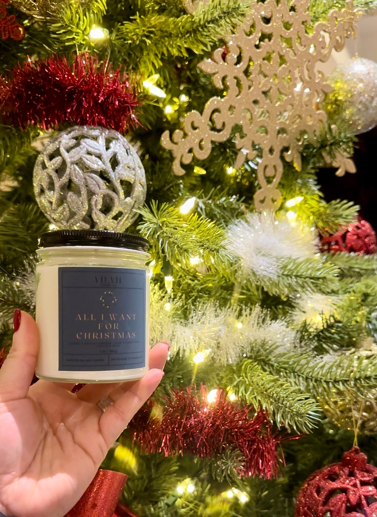 All I Want For Christmas - Soy wax Candle