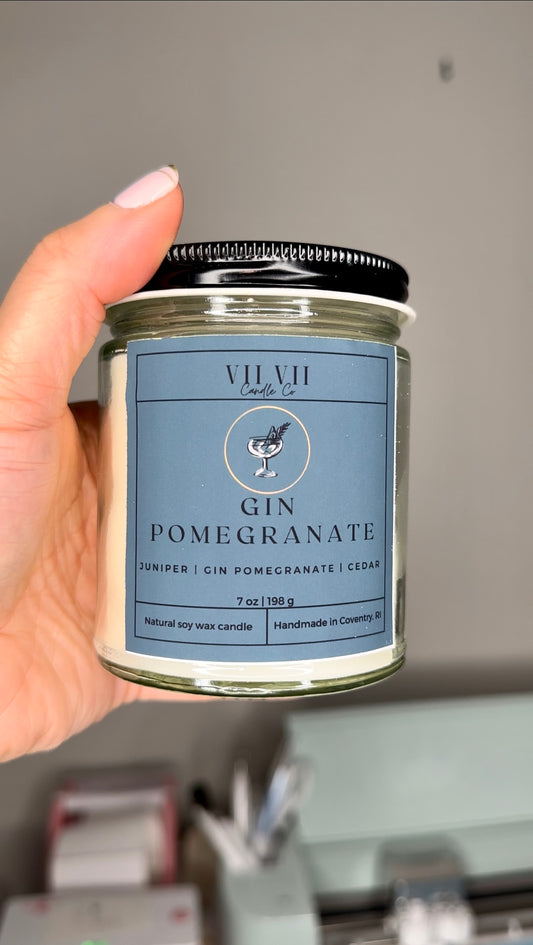 Gin Pomegranate - Soy Wax Candle