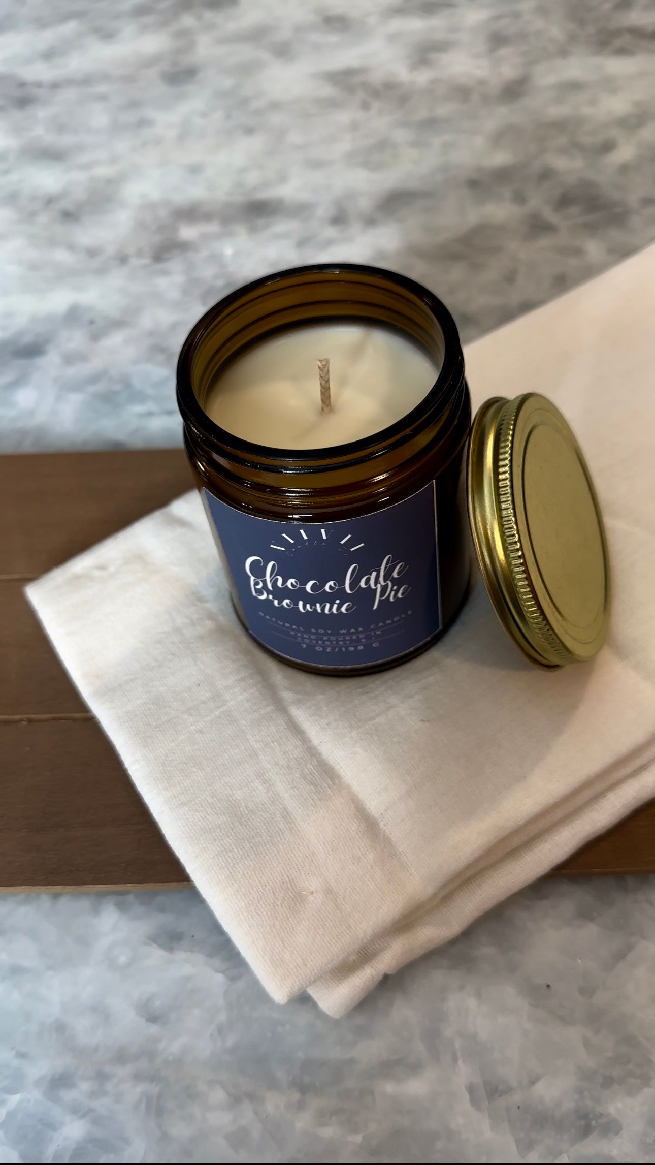 Chocolate Brownie Pie - Soy Wax Candle